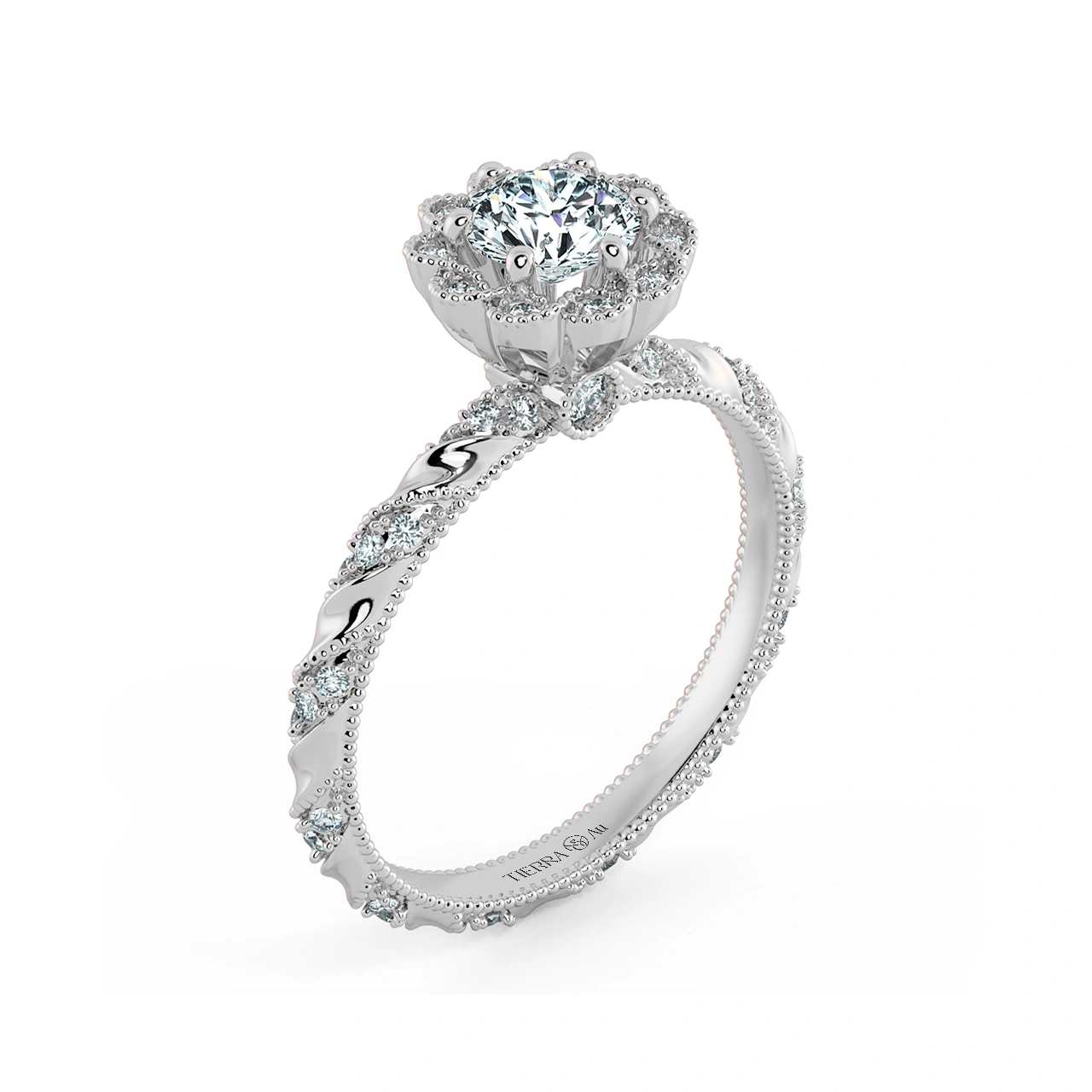 Nhẫn đính hôn Solitaire Twiss NCH1711 4